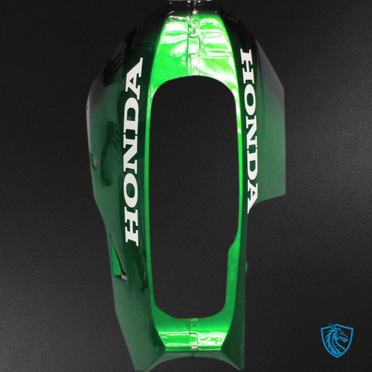 Honda CBR600RR (2003-2004) Black & Green Flame Generic Fairings Kit | ABS Bodywork