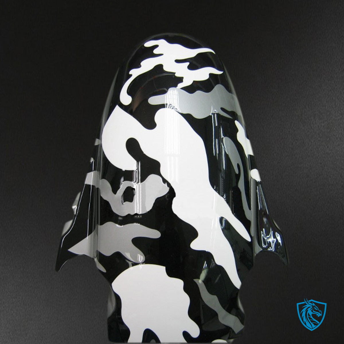 Honda CBR600RR (2003-2004) Blk White & Silver Camouflage Fairings Kit - Aftermarket ABS Bodywork