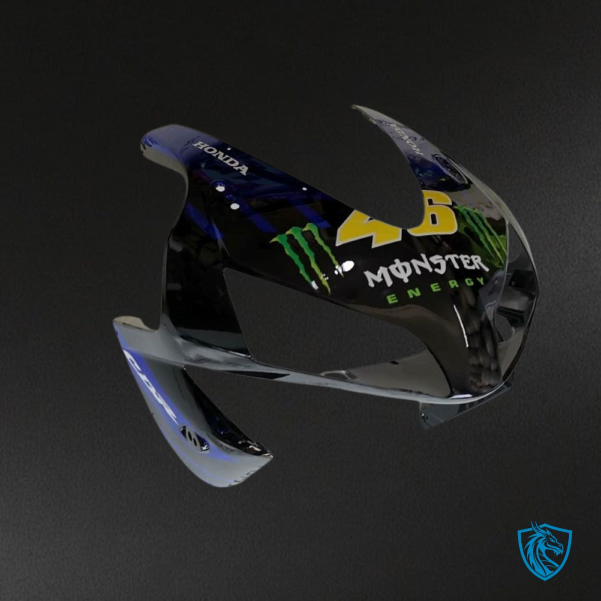 Honda CBR600RR (2003-2004) Blue & Black Monster Fairing Kit | ABS Bodywork