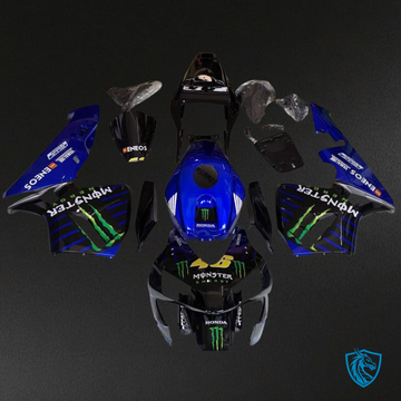 Honda CBR600RR (2003-2004) Blue & Black Monster Fairing Kit | ABS Bodywork