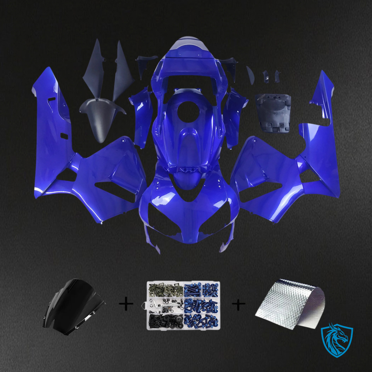 Honda CBR600RR (2003-2004) Blue - Fairing Kit