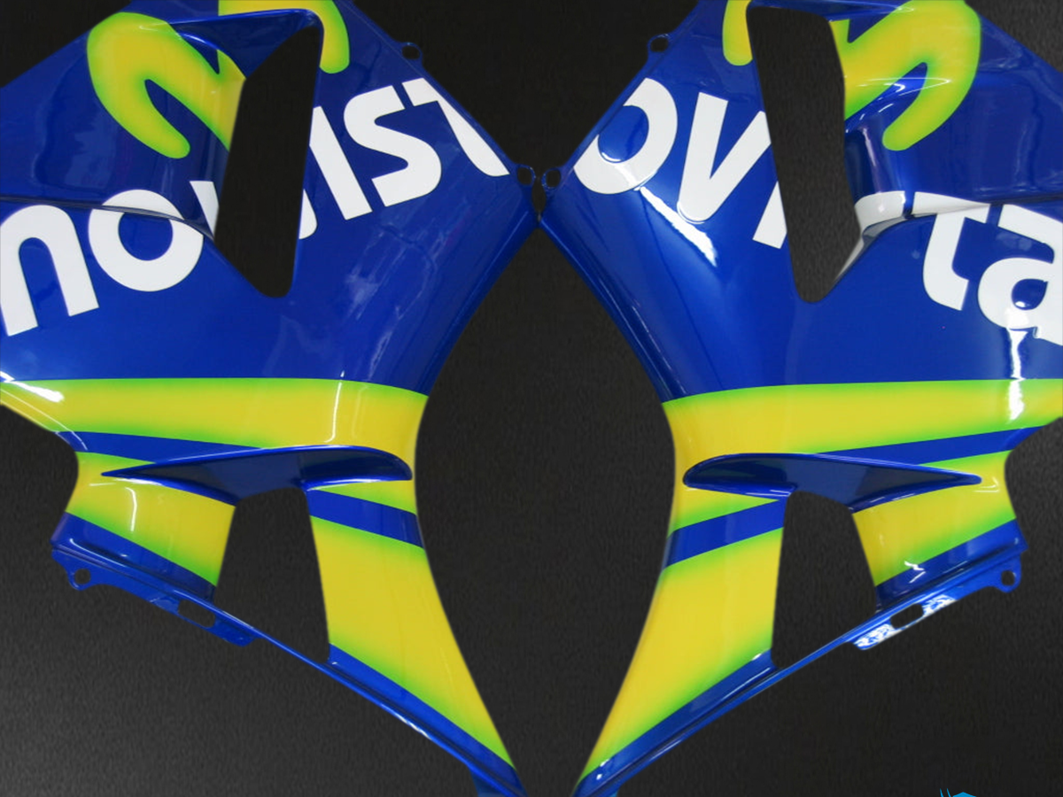 Honda CBR600RR (2003-2004) Blue & Green Movistar Generic Fairings Kit | ABS Bodywork