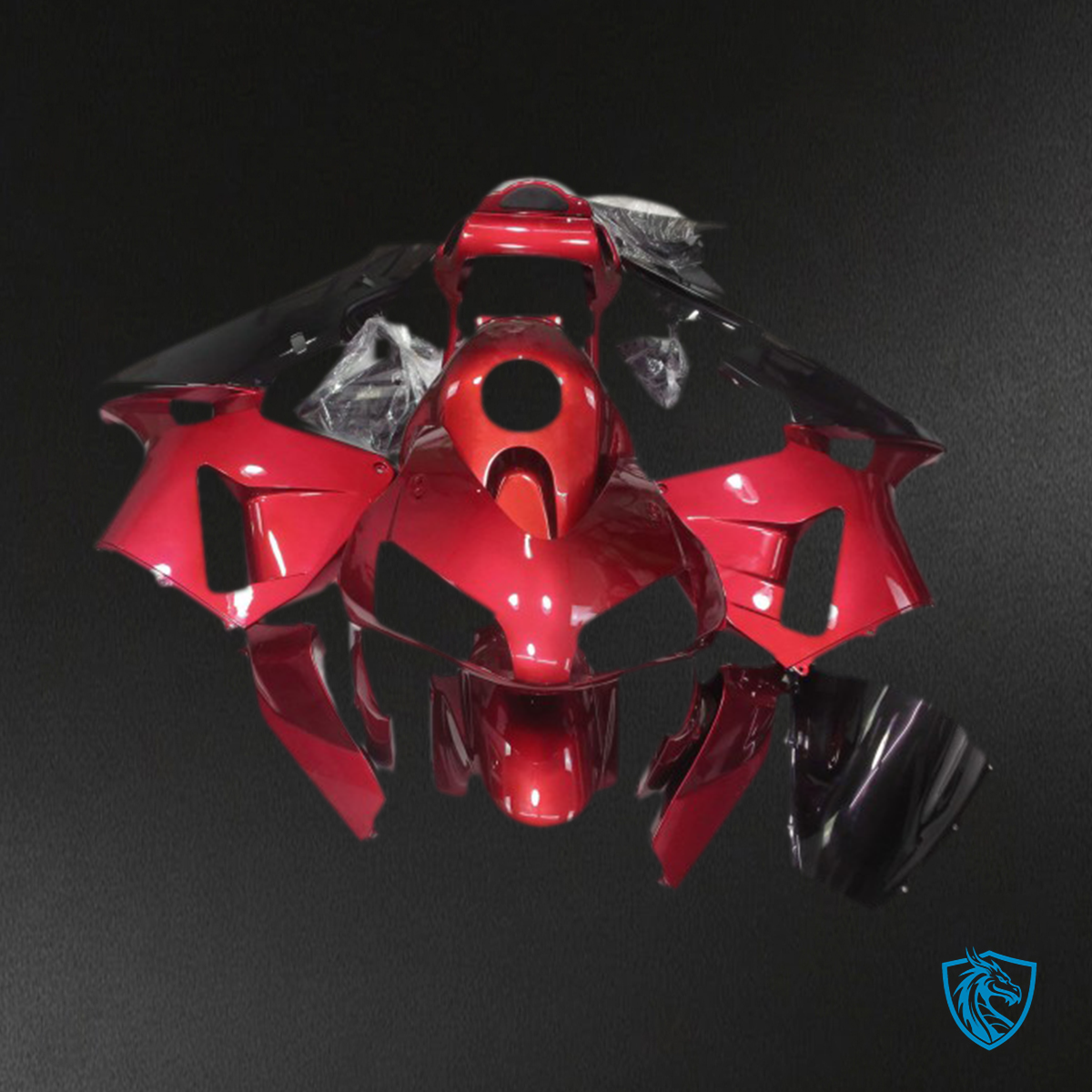 Honda CBR600RR (2003-2004) Candy Red Plain Motorcycle - Fairing Kit | ABS Bodywork