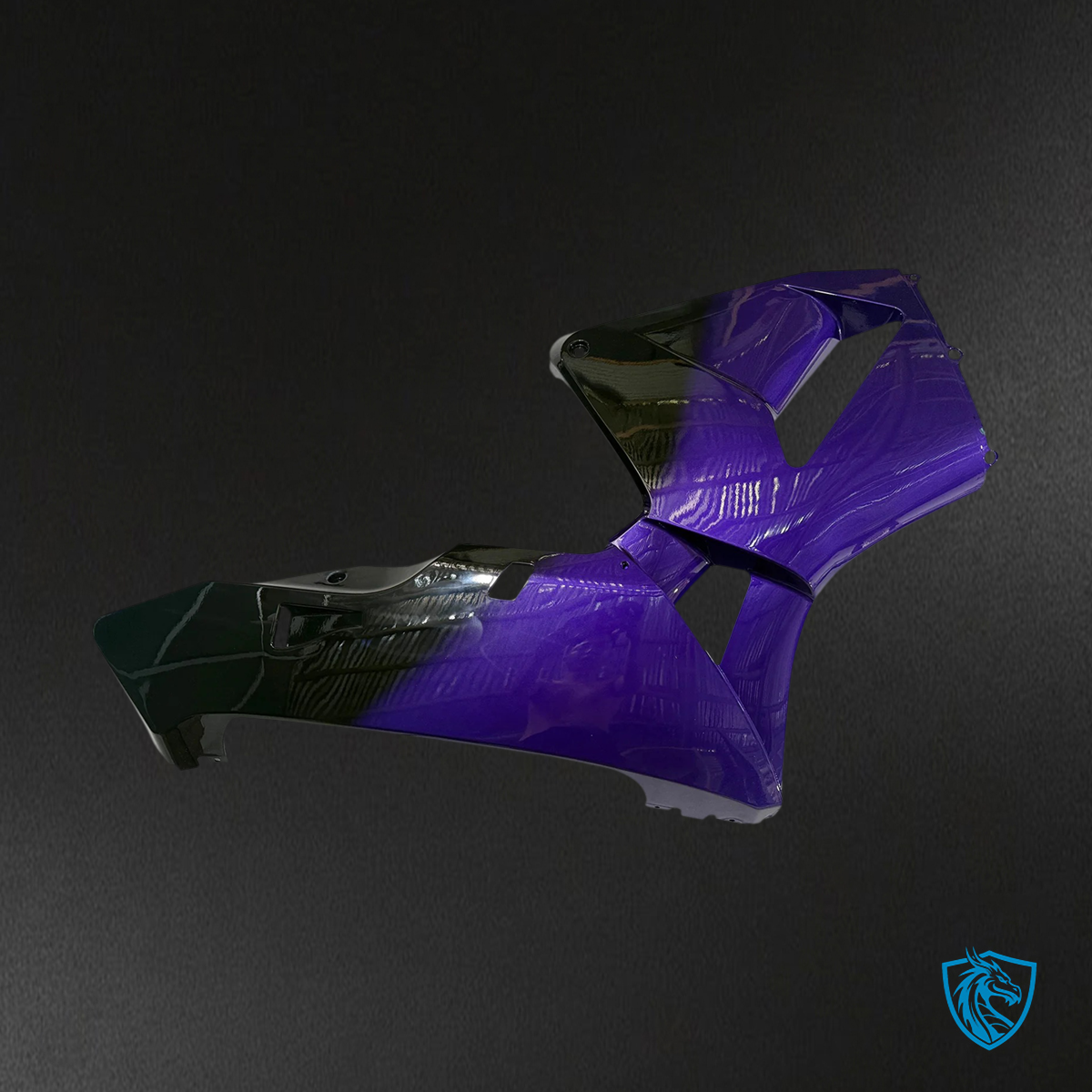 Honda CBR600RR (2003-2004) Carbon Fiber Patterns & Purple - Fairing Kit