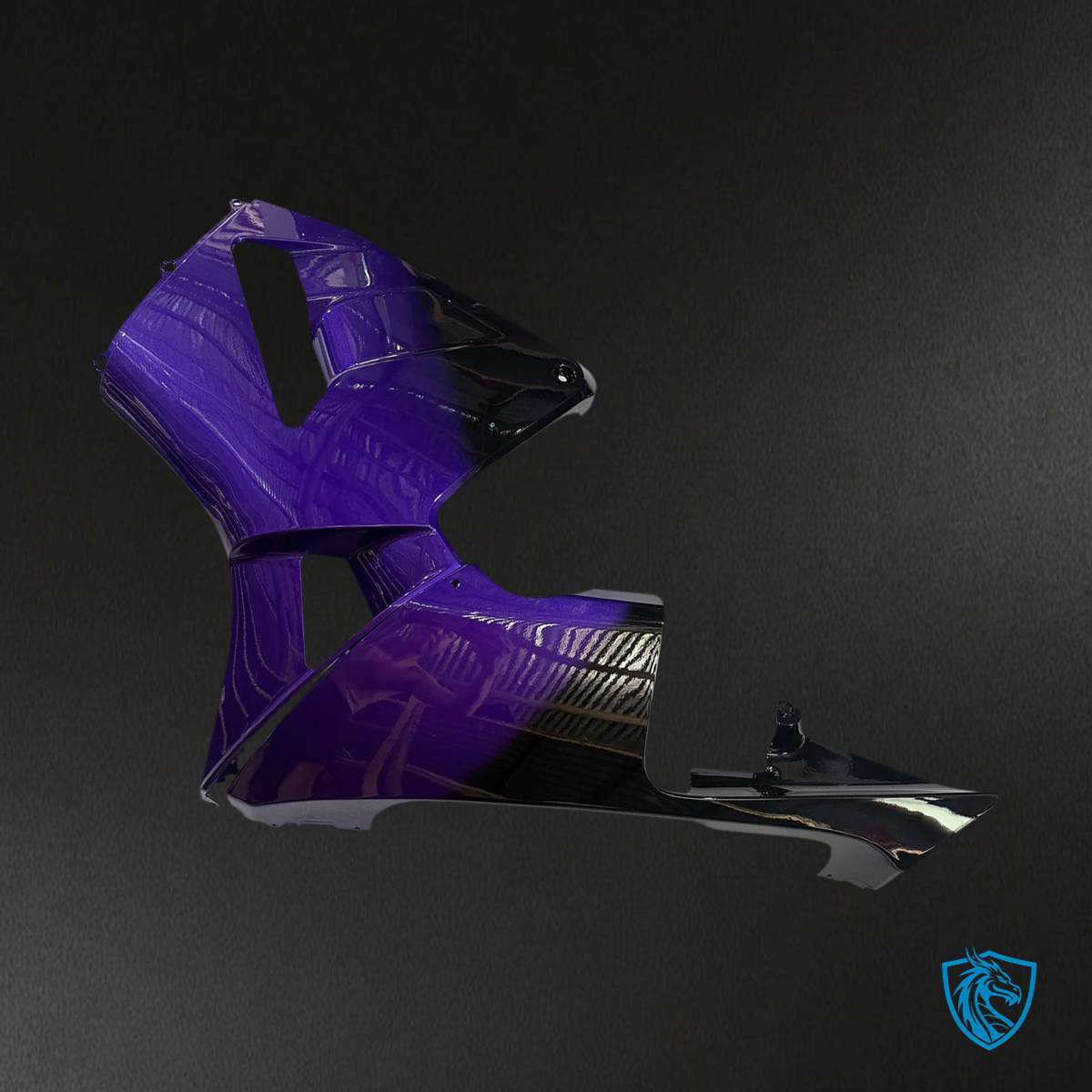 Honda CBR600RR (2003-2004) Carbon Fiber Patterns & Purple - Fairing Kit