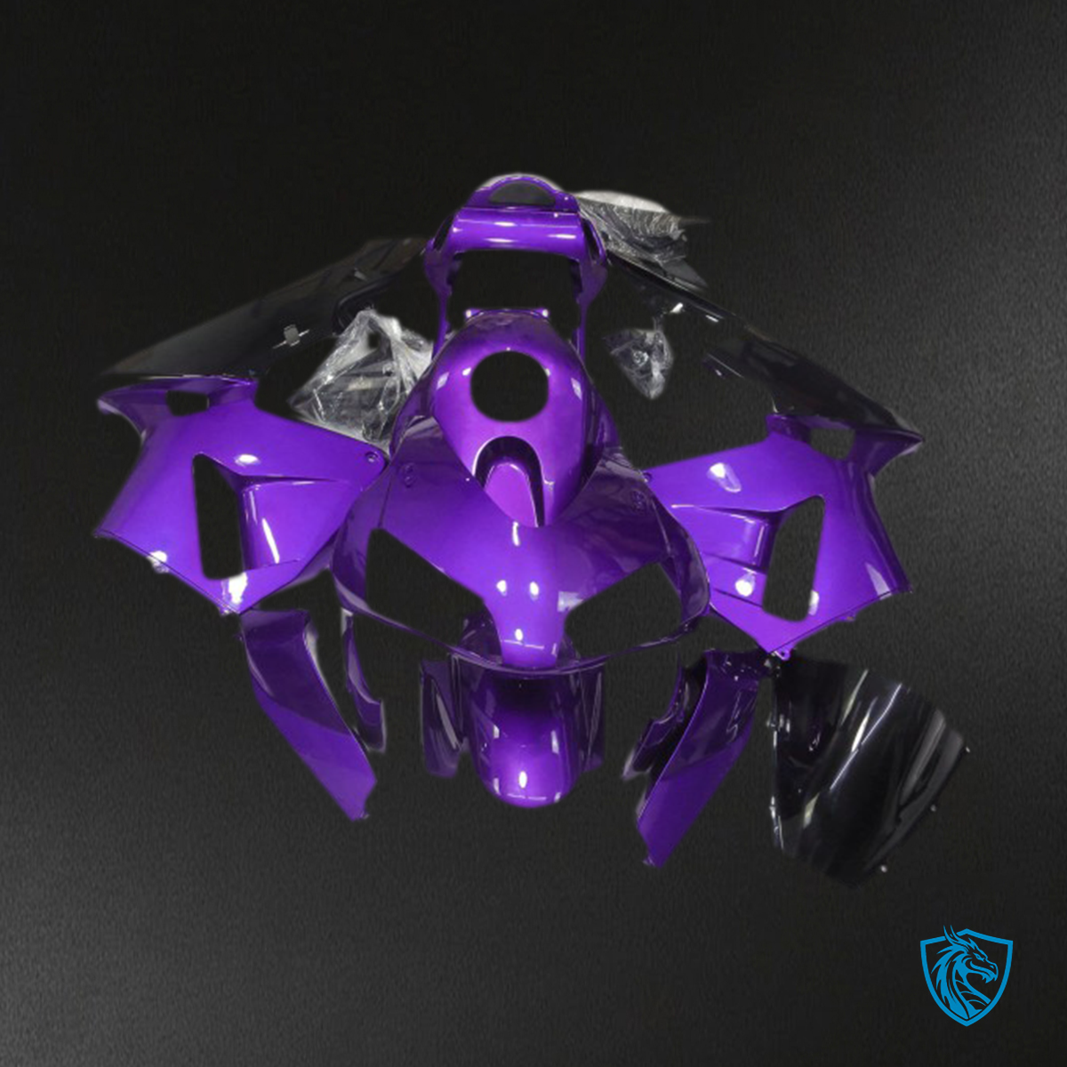 Honda CBR600RR (2003-2004) Gloss Purple Plain Motorcycle - Custom ABS Fairing Kit