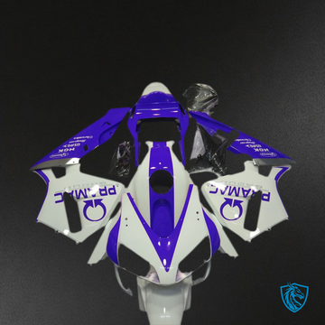 Honda CBR600RR (2003-2004) Gloss White & Blue Fairing Kit - Aftermarket ABS Bodywork
