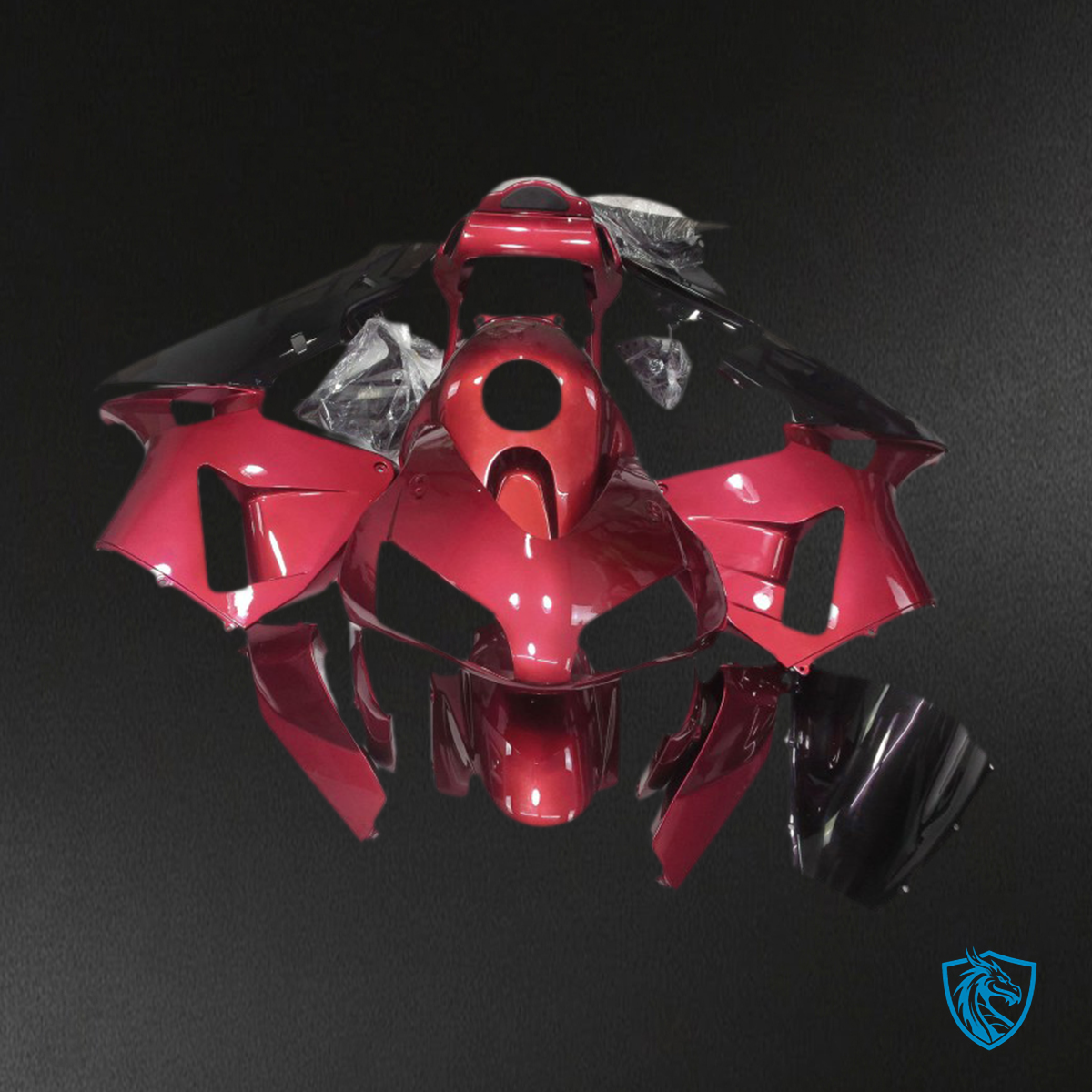 Honda CBR600RR (2003-2004) Glossy Candy Red - MERGEment Motorcycle Fairings Kit