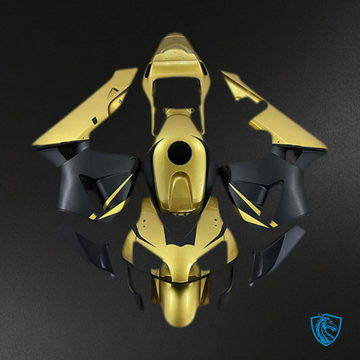 Honda CBR600RR (2003-2004) Gold & Matte Black Motorcycle - Custom ABS Fairing Kit