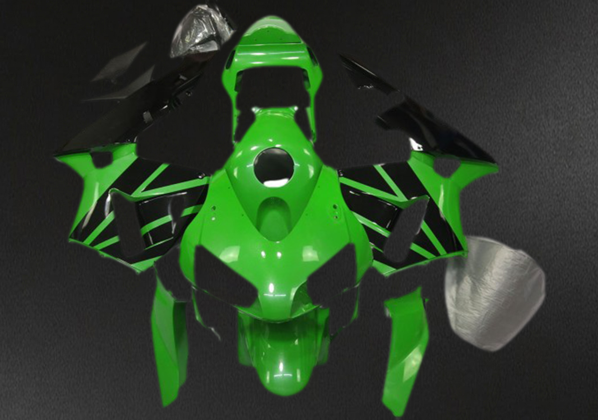 Honda CBR600RR (2003-2004) Green Black Without Sticker - Fairing Kit | ABS Bodywork