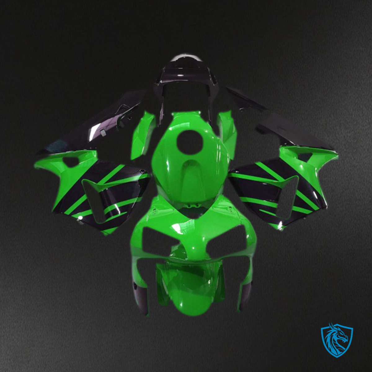 Honda CBR600RR (2003-2004) Green Glossy OEM Fairing Kit - Aftermarket ABS Bodywork