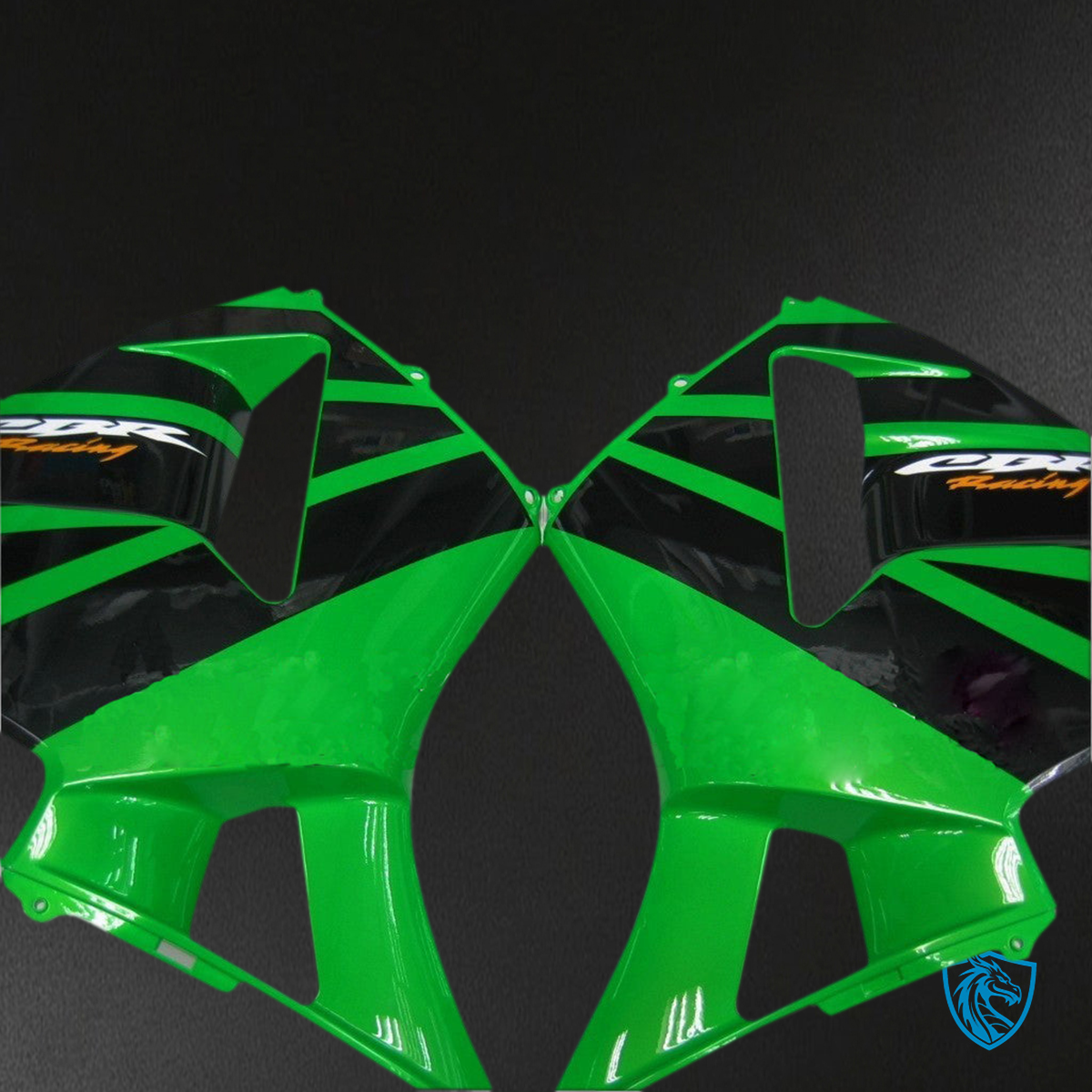 Honda CBR600RR (2003-2004) Green & Black Generic - MERGEment Motorcycle Fairings Kit