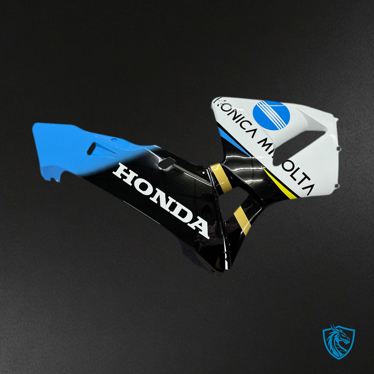 Honda CBR600RR (2003-2004) White & Black Konica Generic - Custom ABS Fairing Kit