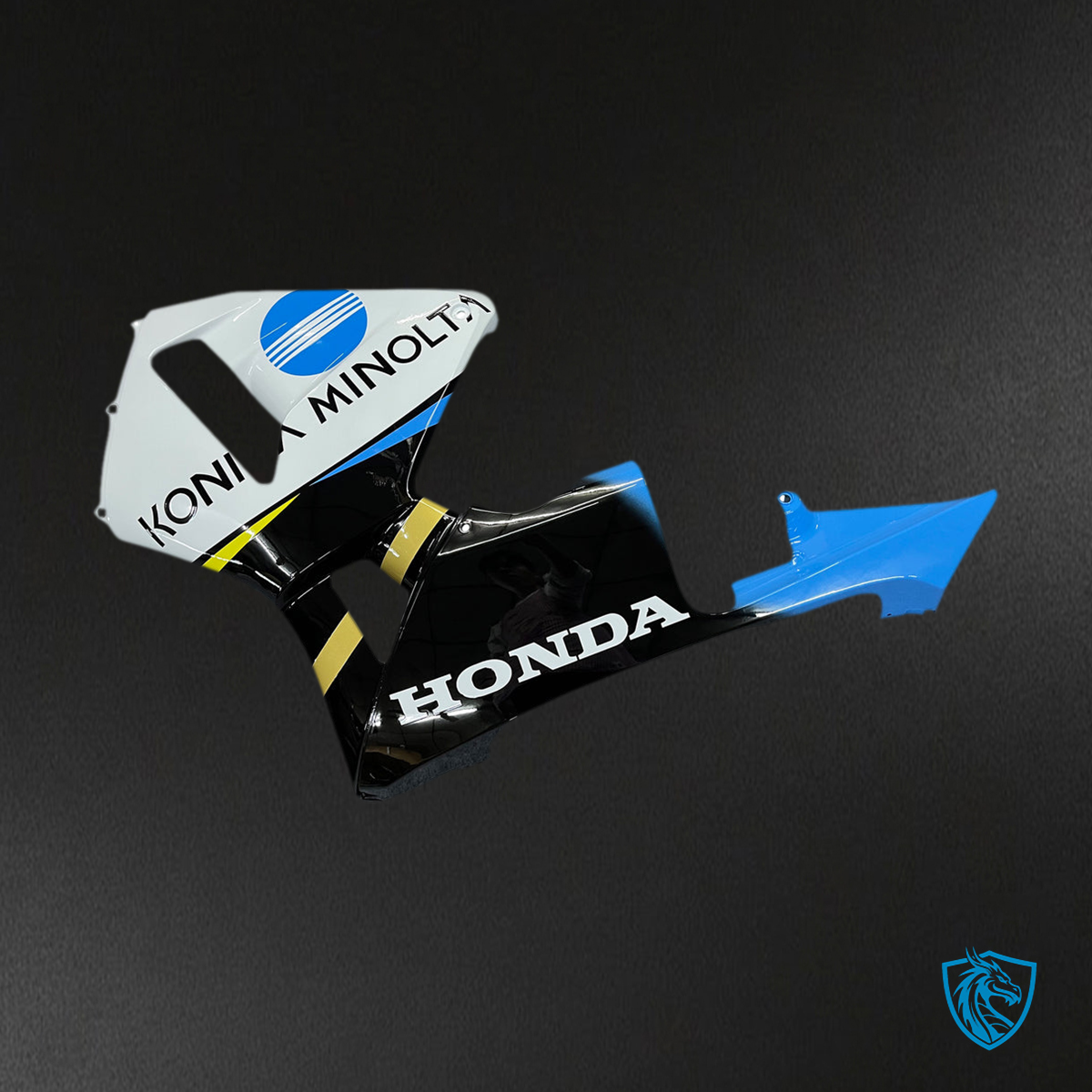 Honda CBR600RR (2003-2004) White & Black Konica Generic - Custom ABS Fairing Kit