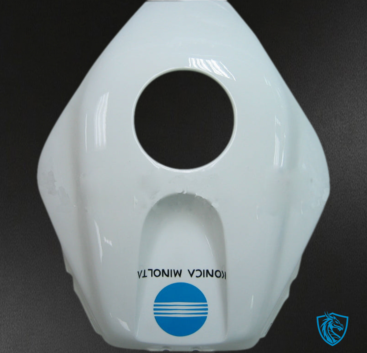 Honda CBR600RR (2003-2004) White, Black & Blue Konica Minolta Generic - Custom ABS Fairing Kit