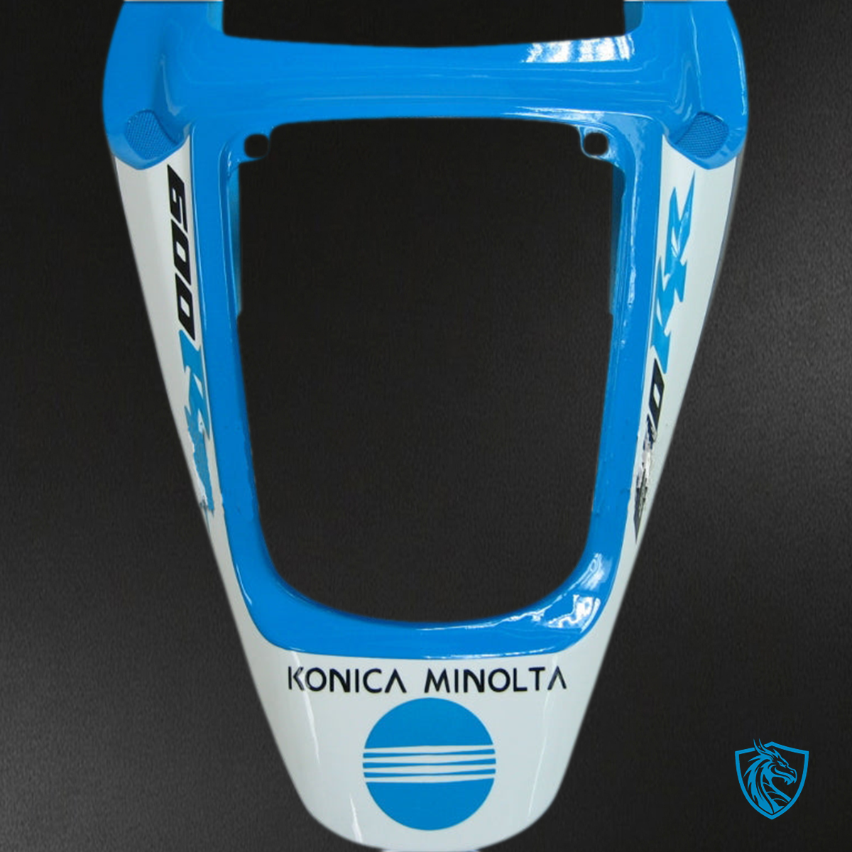 Honda CBR600RR (2003-2004) White, Black & Blue Konica Minolta Generic - Custom ABS Fairing Kit