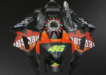 Honda CBR600RR (2003-2004) Red & Black Matt Rossi Design - Fairing Kit | ABS Bodywork