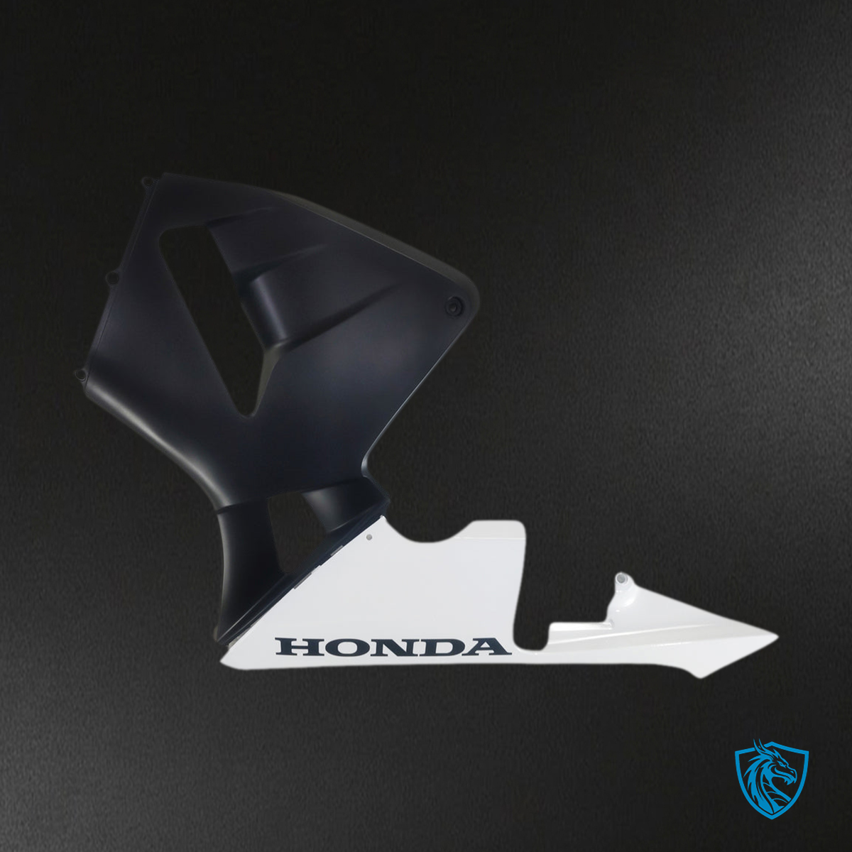 Honda CBR600RR (2003-2004) Matte Black & White Generic Fairings Kit | ABS Bodywork