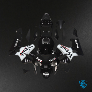 Honda CBR600RR (2003-2004) Black Motorcycle - Custom ABS Fairing Kit