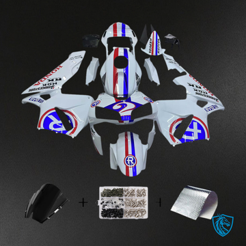 Honda CBR600RR (2003-2004) No. 2 White Generic - MERGEment Motorcycle Fairings Kit