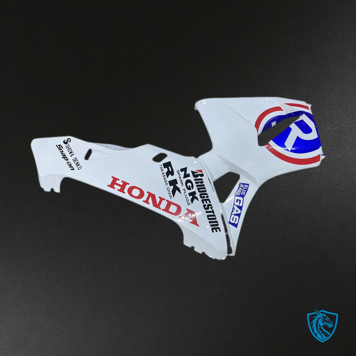 Honda CBR600RR (2003-2004) No. 2 White Generic - MERGEment Motorcycle Fairings Kit