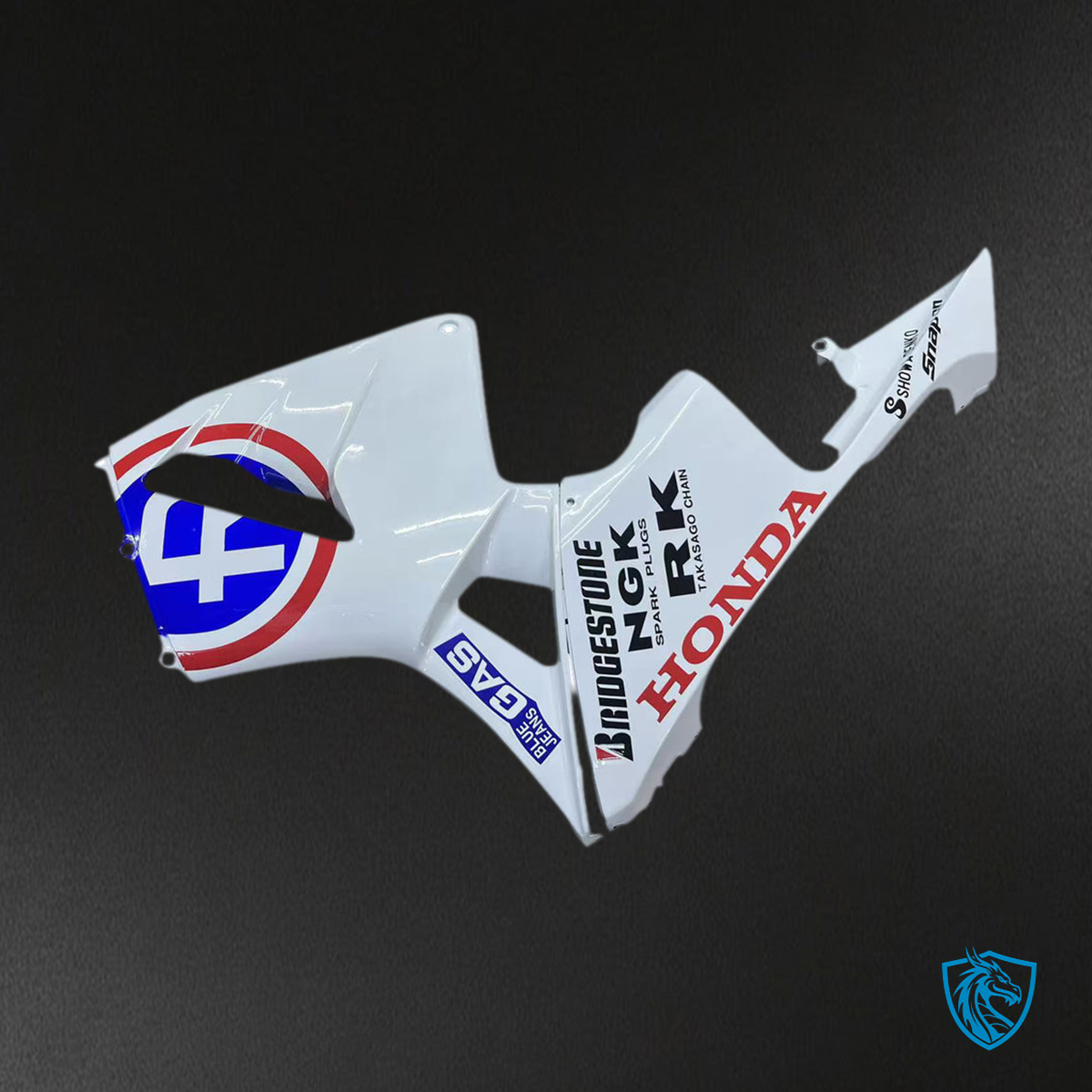 Honda CBR600RR (2003-2004) No. 2 White Generic - MERGEment Motorcycle Fairings Kit