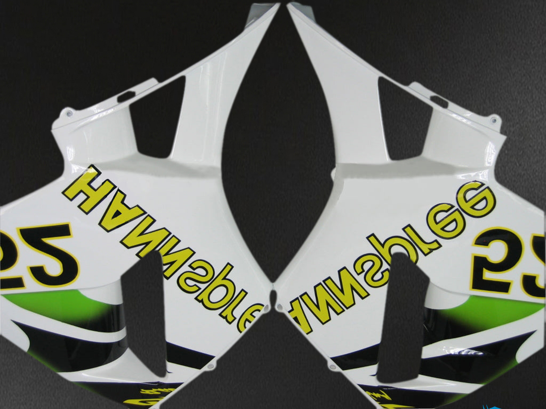 Honda CBR600RR (2003-2004) No.52 White, Black & Green Generic - Custom ABS Fairing Kit