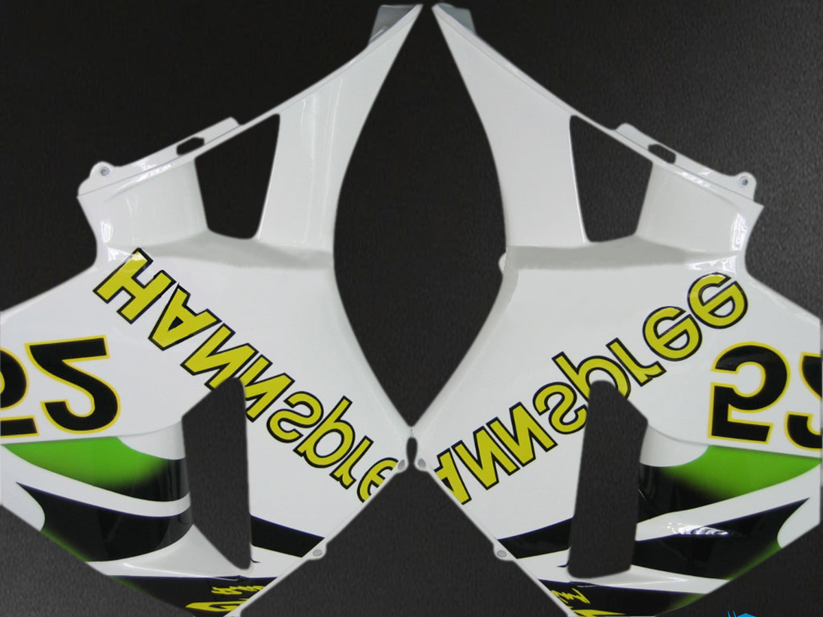 Honda CBR600RR (2003-2004) No.52 White, Black & Green Generic - Custom ABS Fairing Kit