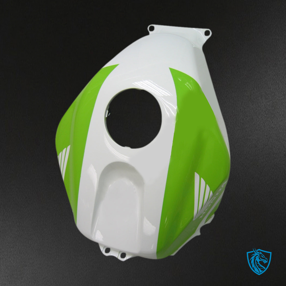 Honda CBR600RR (2003-2004) No.52 White, Black & Green Generic - Custom ABS Fairing Kit