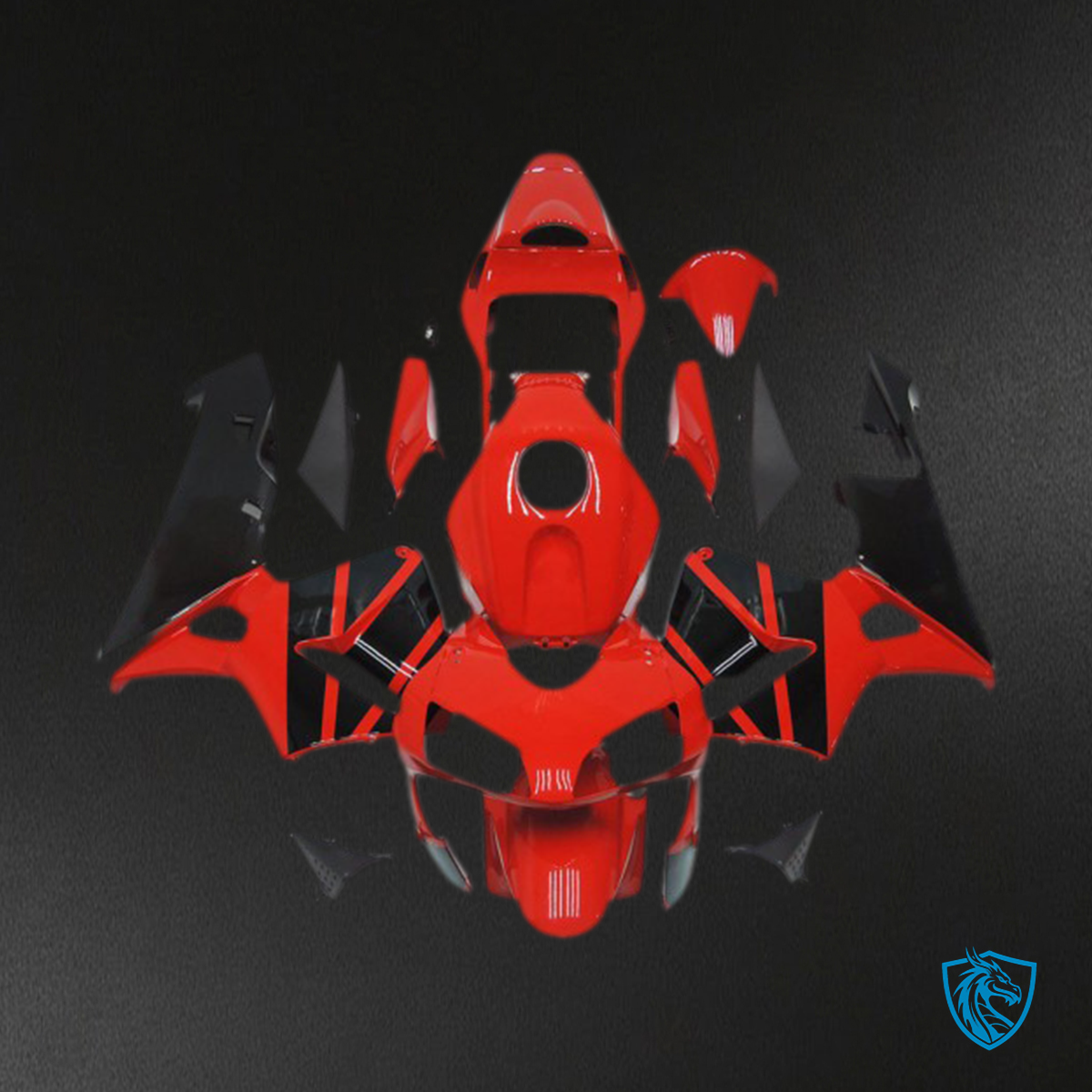 Honda CBR600RR (2003-2004) OEM Style Red & Black - MERGEment Motorcycle Fairings Kit
