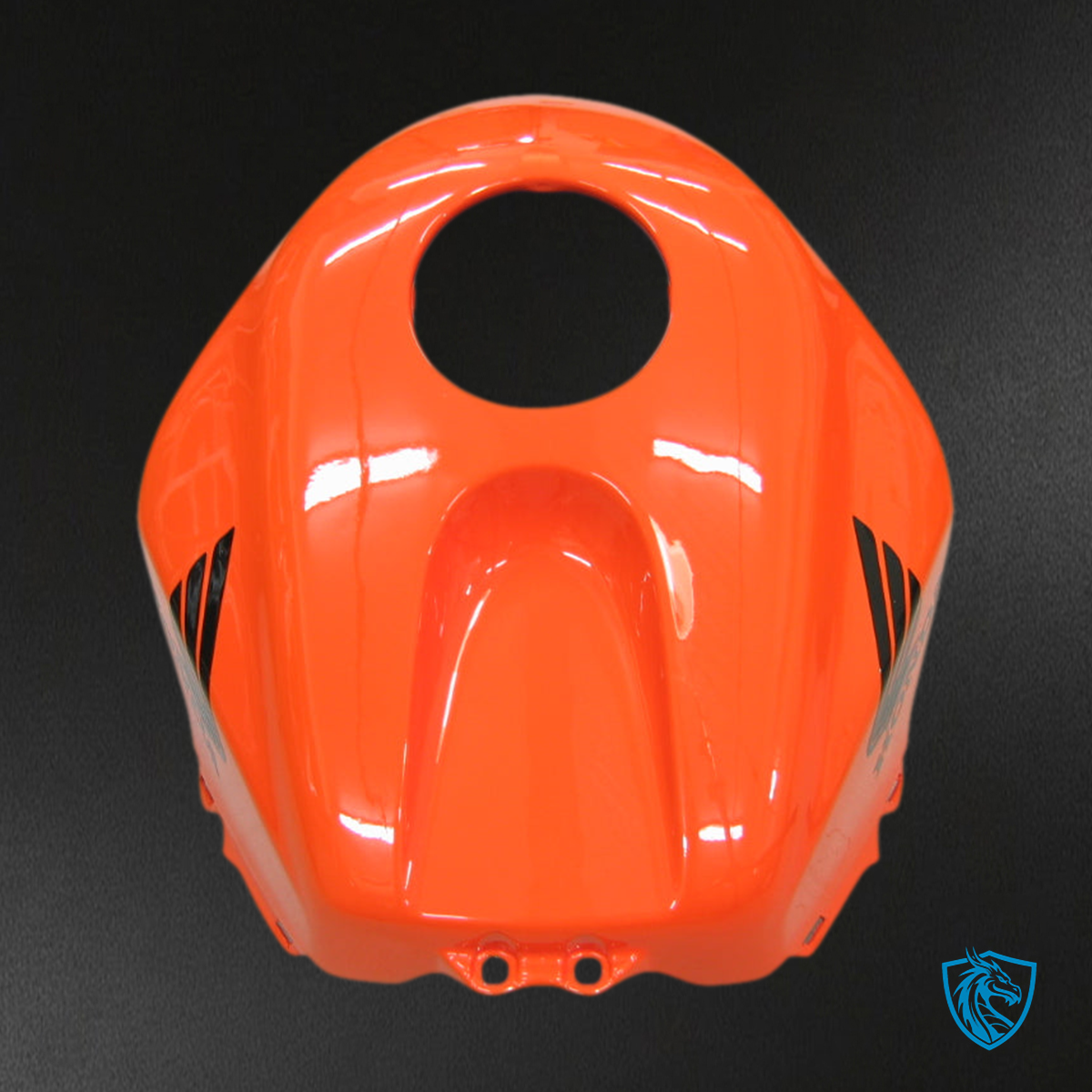 Honda CBR600RR (2003-2004) Orang & Black Flame Generic Fairings Kit | ABS Bodywork