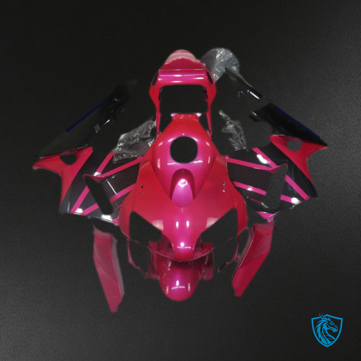 Honda CBR600RR (2003-2004) Pink & Black - Custom ABS Fairing Kit