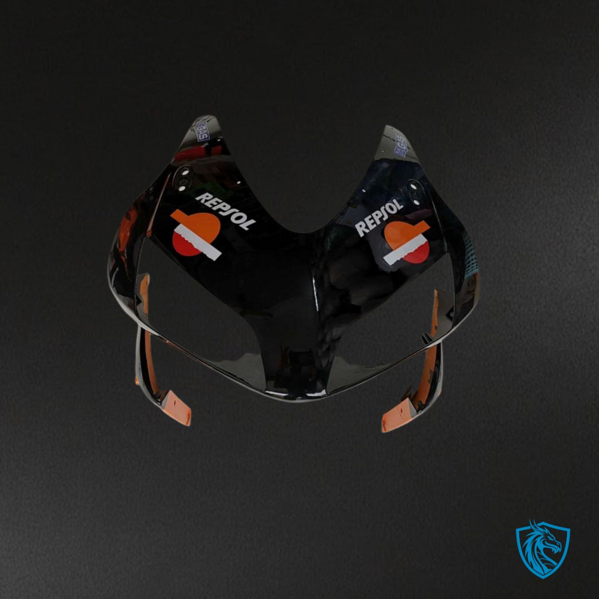 Honda CBR600RR (2003-2004) Black, Orange & Red Fairing Kit - Aftermarket ABS Bodywork