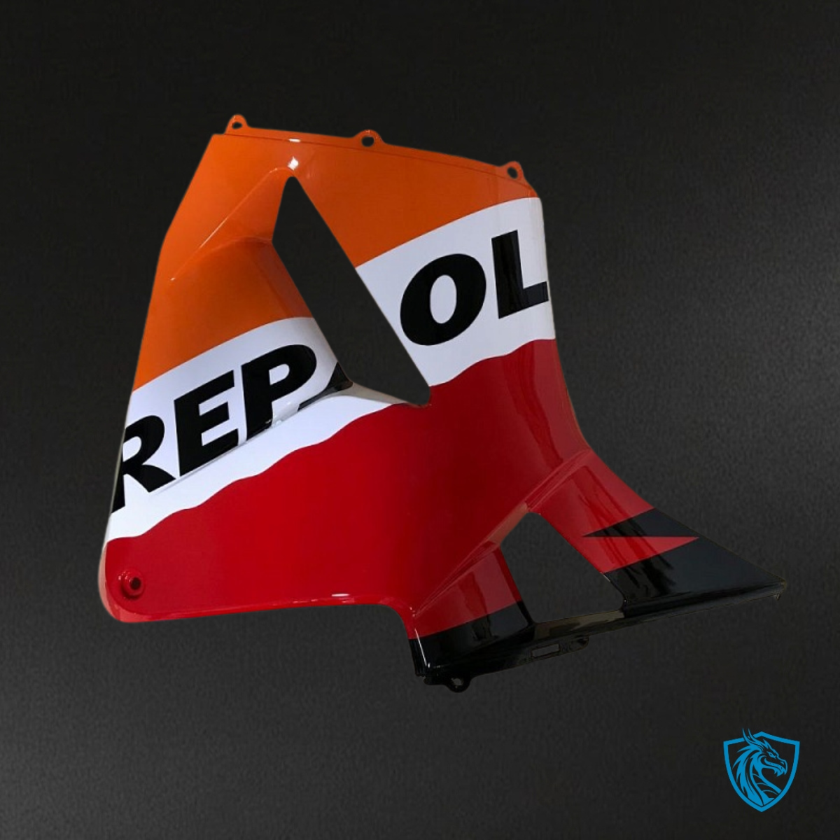 Honda CBR600RR (2003-2004) Black, Orange & Red Repsol - MERGEment Motorcycle Fairings Kit