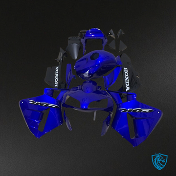 Honda CBR600RR (2003-2004) Blue & Black Logo Fairing Kit | ABS Bodywork