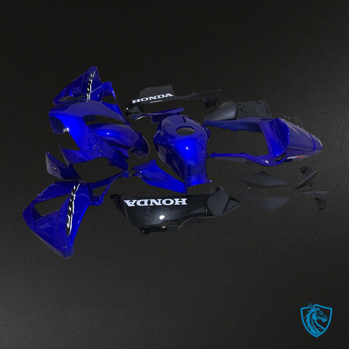 Honda CBR600RR (2003-2004) Blue & Black Logo Fairing Kit | ABS Bodywork