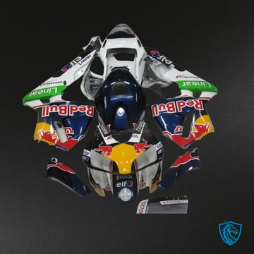 Honda CBR600RR (2003-2004) White & Blue Red Bull Fairing Kit - Aftermarket ABS Bodywork