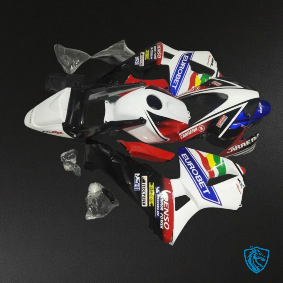 Honda CBR600RR (2003-2004) White, Red, Blue & Black Fairing Kit | ABS Bodywork