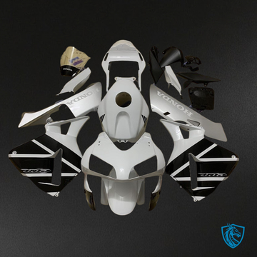 Honda CBR600RR (2003-2004) White, Black & Silver Fairing Kit | ABS Bodywork