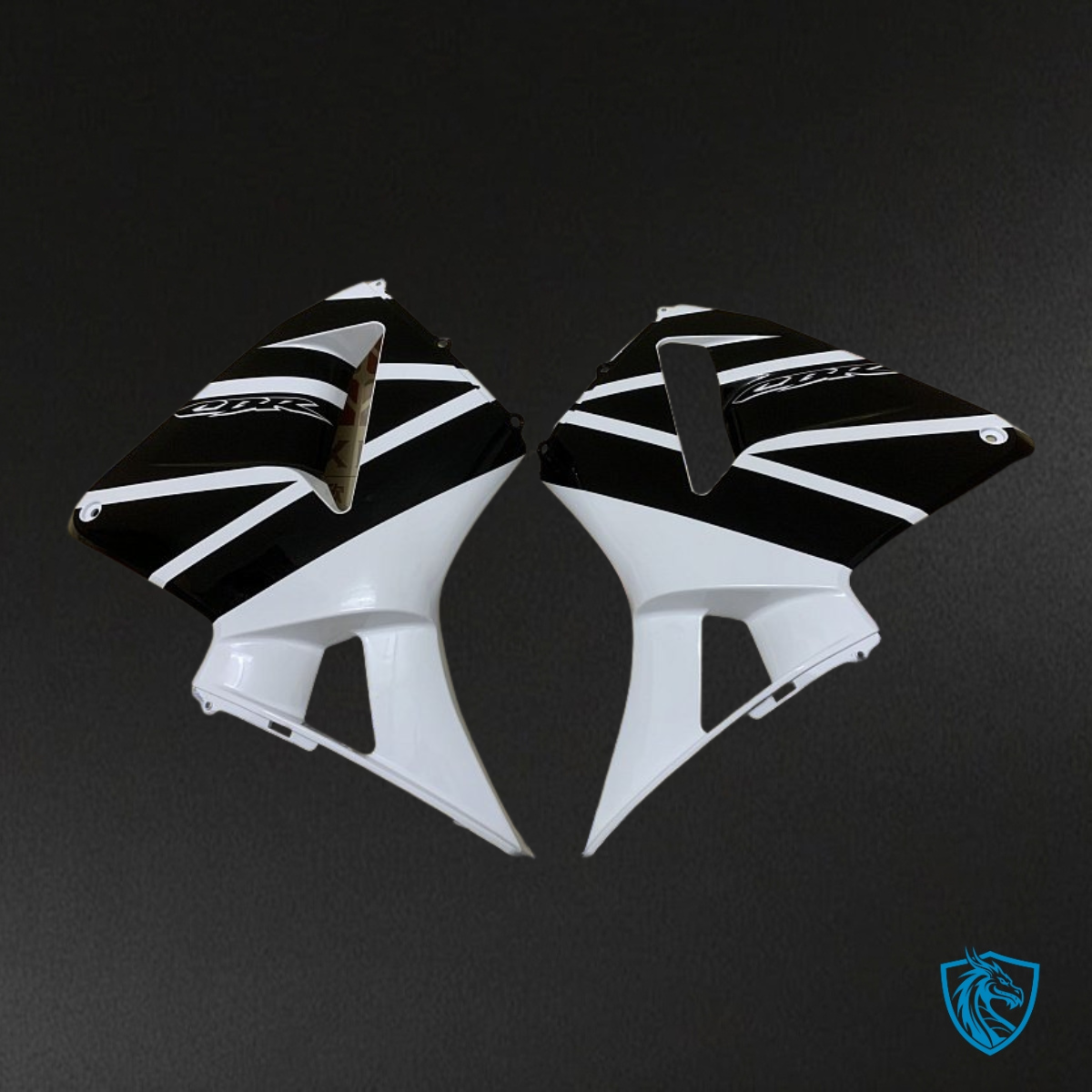 Honda CBR600RR (2003-2004) White, Black & Silver Fairing Kit | ABS Bodywork