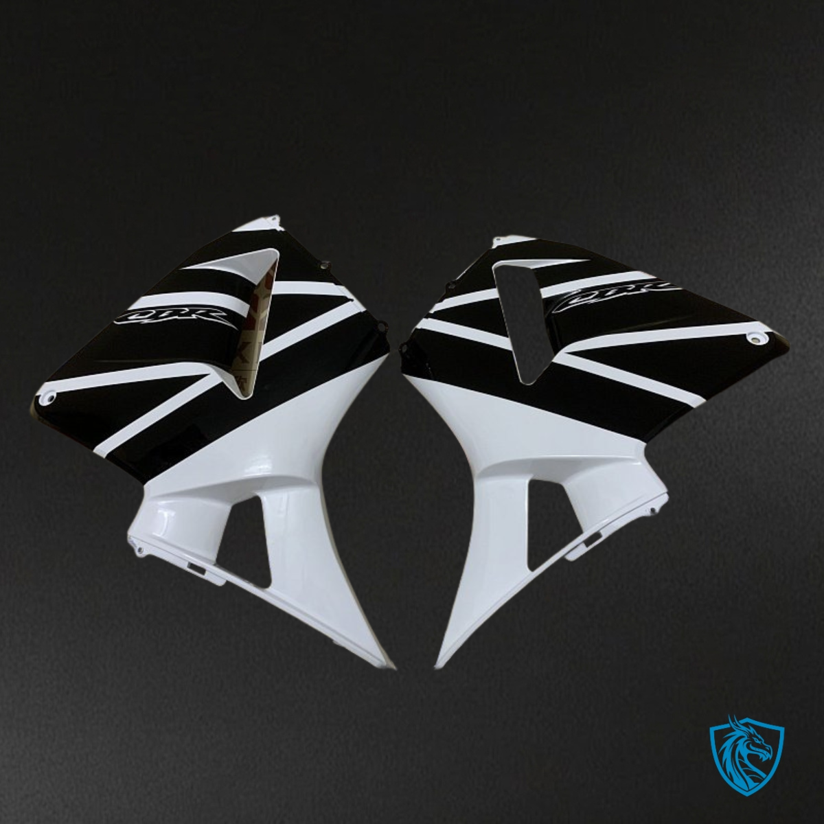 Honda CBR600RR (2003-2004) White, Black & Silver Fairing Kit | ABS Bodywork