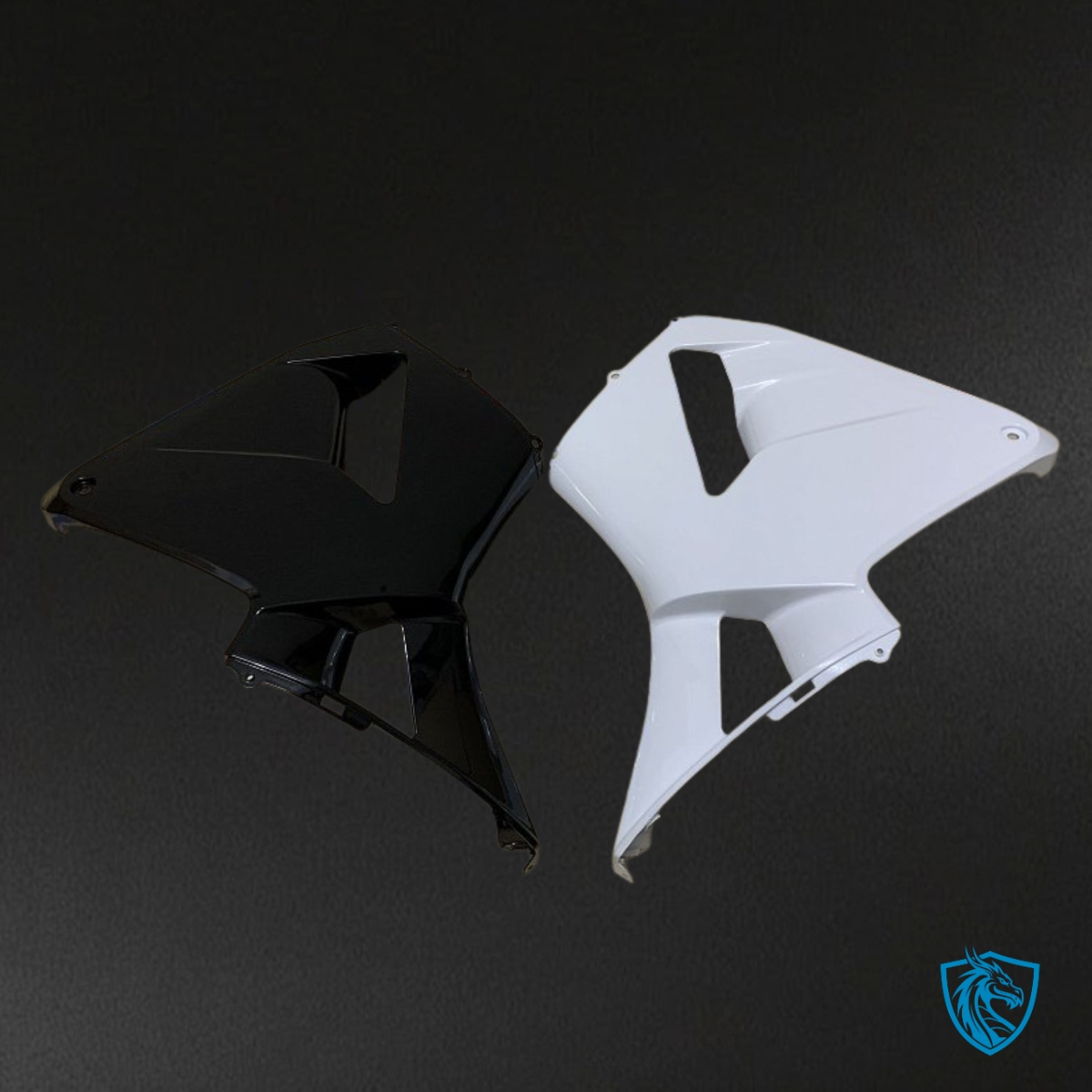 Honda CBR600RR (2003-2004) White & Black - Custom ABS Fairing Kit