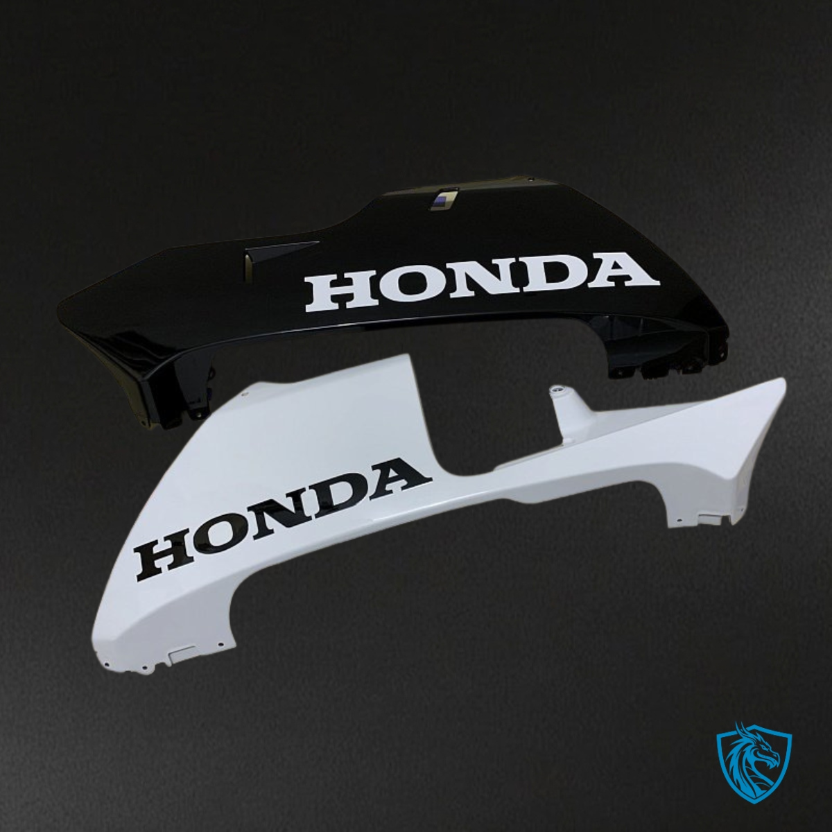 Honda CBR600RR (2003-2004) White & Black - Custom ABS Fairing Kit