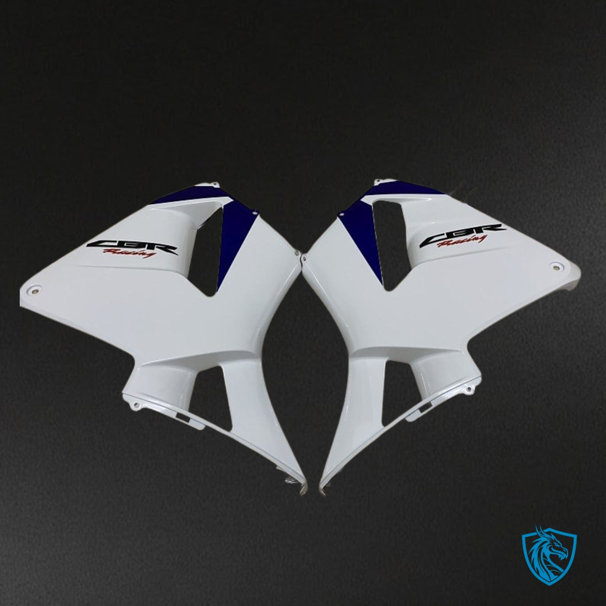 Honda CBR600RR (2003-2004) White, Blue & Red with Logos Fairing Kit | ABS Bodywork