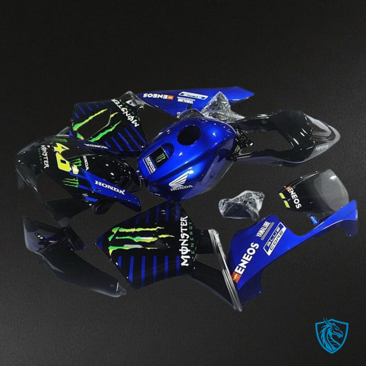 Honda CBR600RR (2003-2004) Blue & Black Fairing Kit | ABS Bodywork