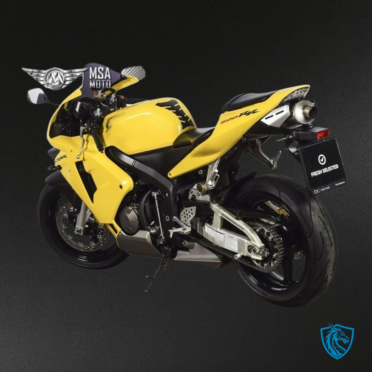 Honda CBR600RR (2003-2004) Yellow & Black - MERGEment Motorcycle Fairings Kit