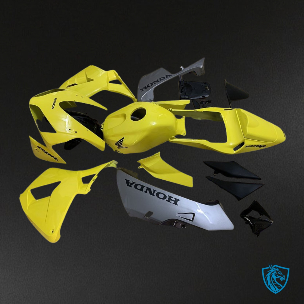 Honda CBR600RR (2003-2004) Yellow & Black - MERGEment Motorcycle Fairings Kit