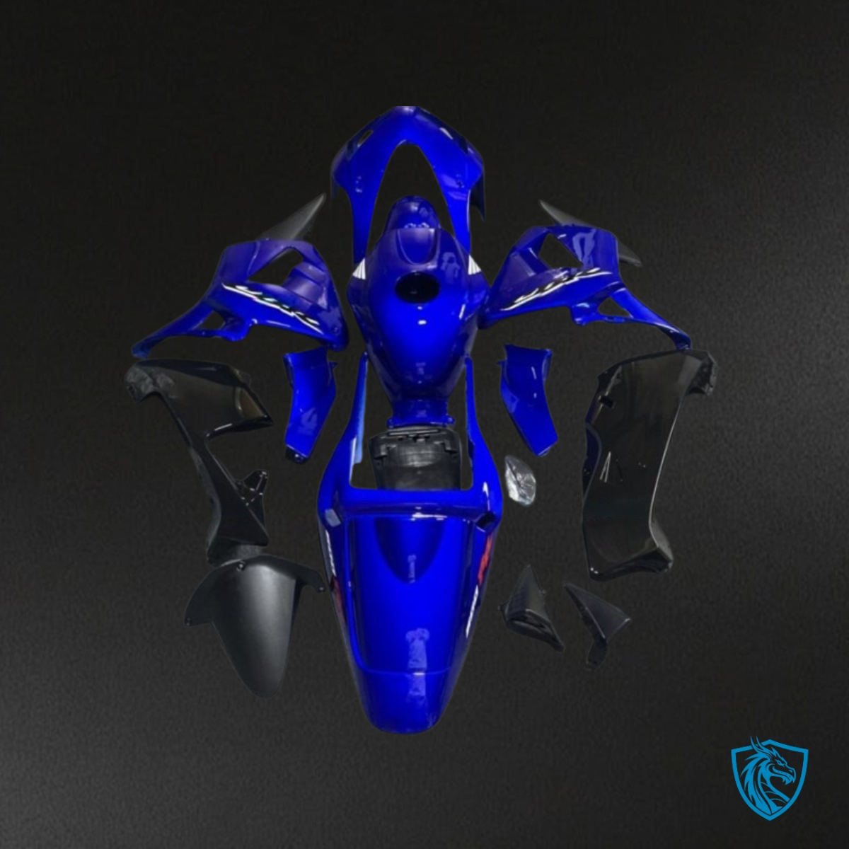 Honda CBR600RR (2003-2004) Blue & Black - Custom ABS Fairing Kit