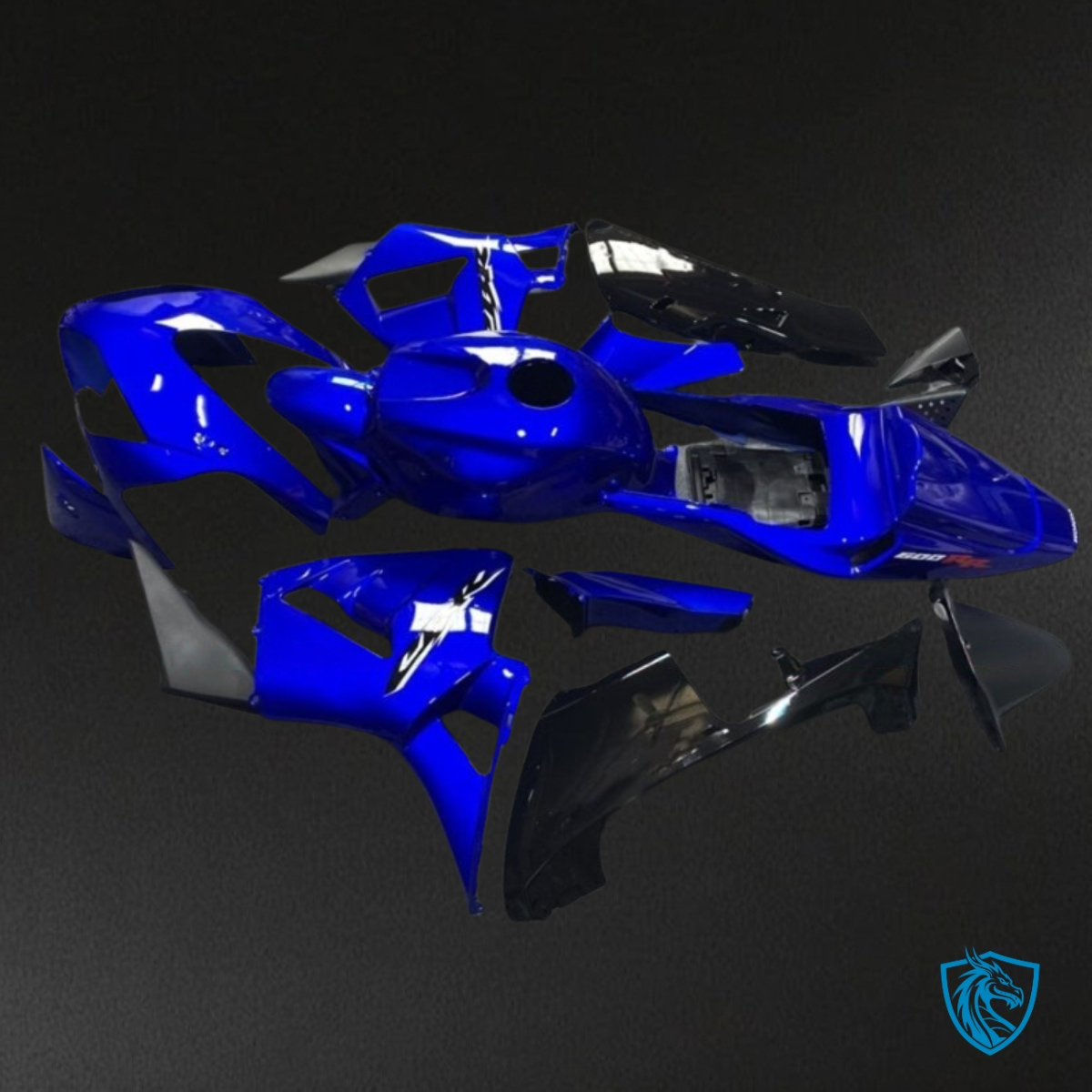 Honda CBR600RR (2003-2004) Blue & Black - Custom ABS Fairing Kit