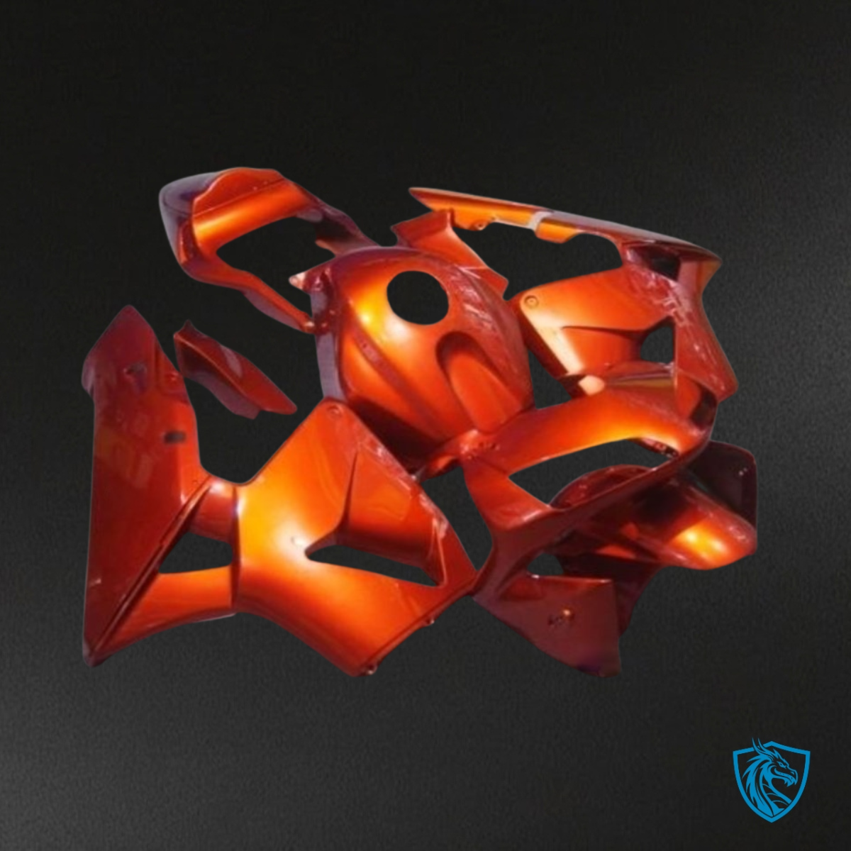 Honda CBR600RR (2003-2004) Glossy Orange Fairing Kit - Aftermarket ABS Bodywork